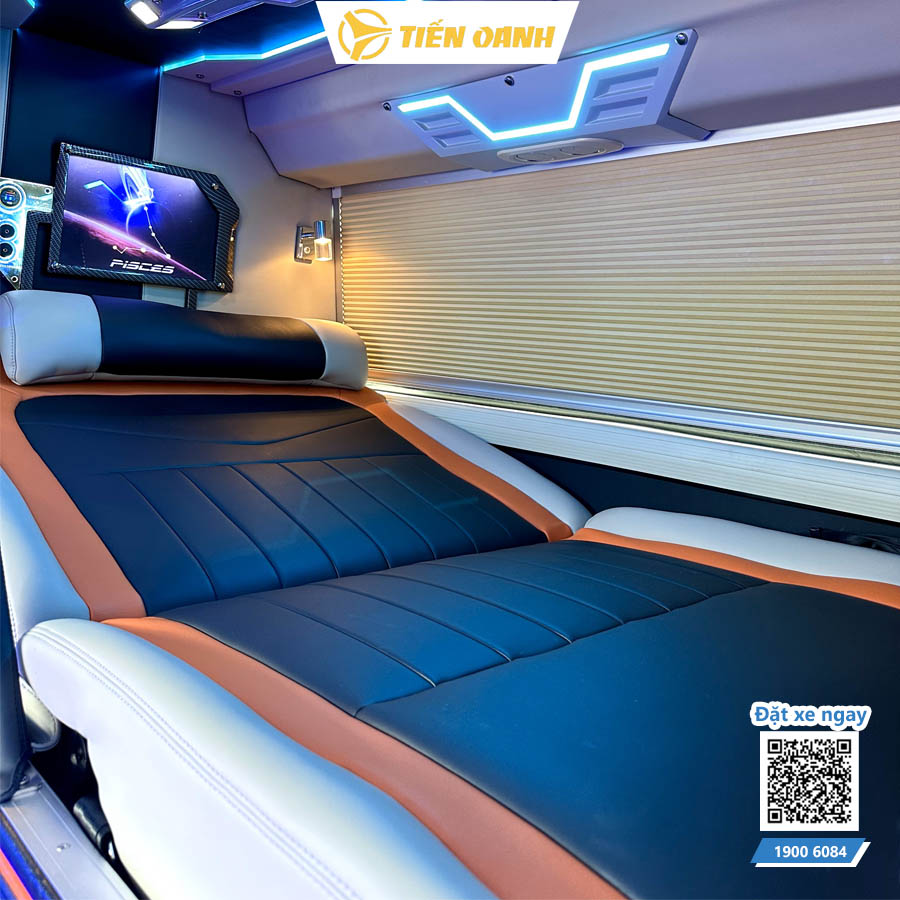 Xe giường nằm Tiến Oanh được trang bị đầy đủ tiện nghi hiện đại